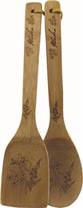 Floral Bamboo Cooking Utensils 2 pack
