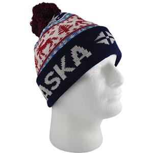 Snowflake Moose Knit Hat