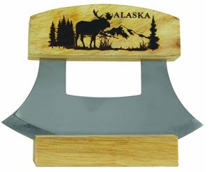 Alaska Rustic Moose Wood Handle Ulu