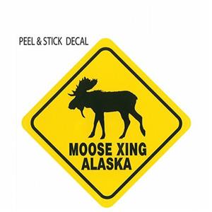 Moose Xing Sticker