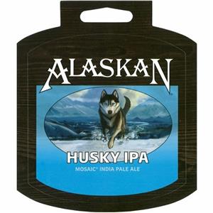 STICKER, ALASKAN BREWING COMPANY HUSKY IPA