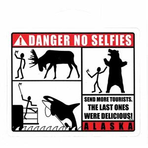 No Selfie Sticker