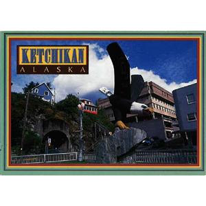 Ketchikan Eagle Statue Horizontal Post Card-50 Pack