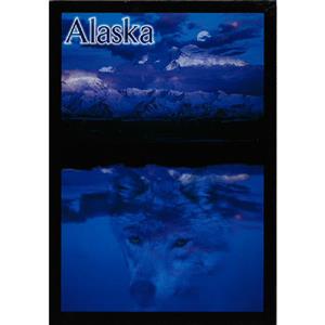 Wolf Denali Vertical Alaska Post Card-50 Pack