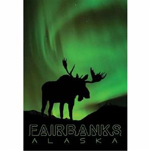 Fairbanks NL Moose Vertical Post Card-50 Pack