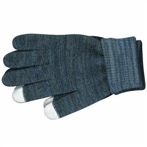 Smart Knit Gloves Marled Navy