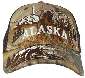 Real Tree Alaska Bear Baseball Hat