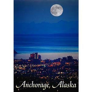 Anchorage Full Moon Vertical Post Card-50 Pack