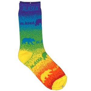 Alaska Bear Gradient Adult Sock