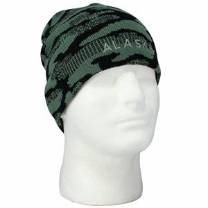 Green Camo Knit Hat
