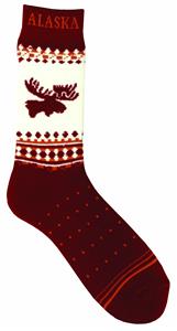 Classic Moose Towel Sock