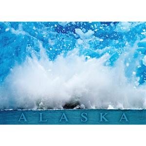 Glacier Exploding Horizontal Alaska Post Card-50 Pack