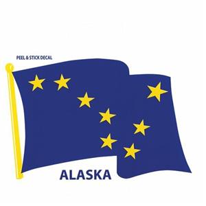STICKER ALASKA FLAG