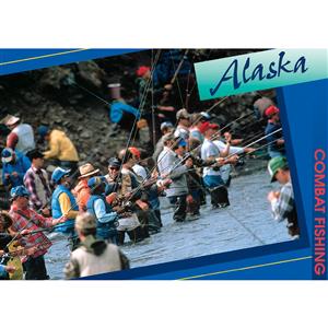 Combat Fishing Horizontal Alaska Post Card-50 Pack