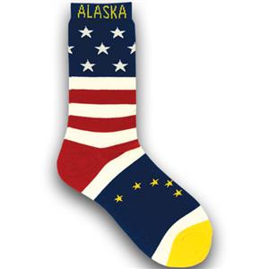 SOCK ADT ALASKA FLAG USA