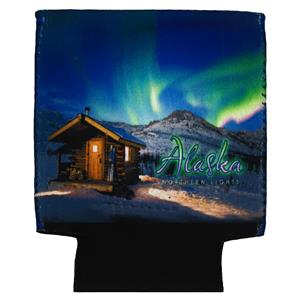 Northern Lights Flat Can Cooler