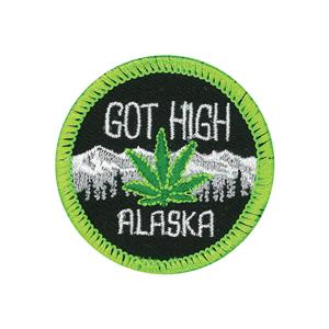 Got High in Alaska Embroidered Merit Badge