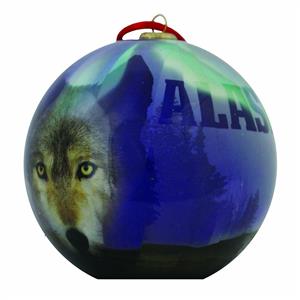 Ornament, NL Wolf Ball Ornament