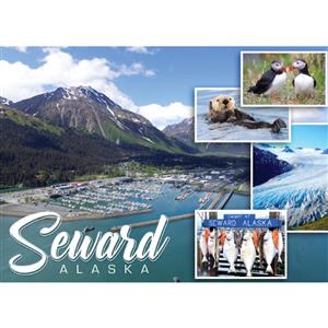 Seward Collage Horizontal Post Card-50 Pack