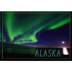 Northern Lights Horizontal Alaska Post Card-50 Pack