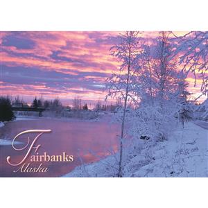Fairbanks Winter Horizontal Post Card-50 Pack