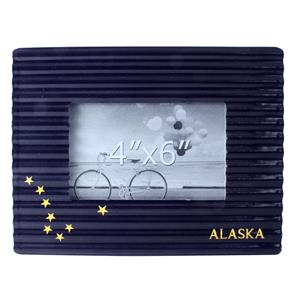 4" x 6" Metal Alaska Flag