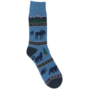 Animal Icon Heather Blue Towel Sock