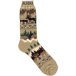 Moose Bear Caribou Towel Sock