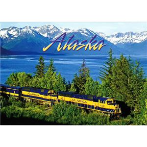AK Railroad Turnagain Arm Horizontal Alaska Post Card-50 Pack