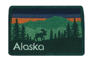 Mountain Forest Moose Embroidered Patch