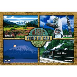 Inside Passage Ports of Call Horizontal Post Card-50 Pack
