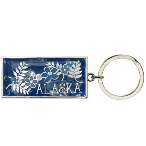 Forget-Me-Not Metal Key Chain