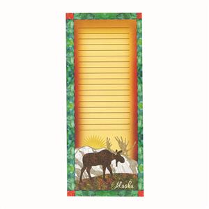 Quilted Moose Magnetic Notepad