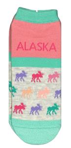 Color Moose Icons Low Cut Adult Sock