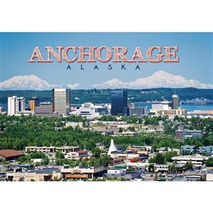 Anchorage Downtown Horizontal Post Card-50 Pack